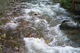 a rushing creek