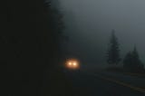 Headlights in the mist