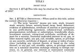 Securities Regulations & Building in a Regulated Industry