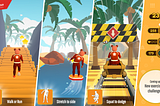 Rehaboo! Active gameplay screenshots: different exercises