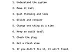 9 golden rules for debugging