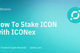 How to stake & vote in ICON (ICX)