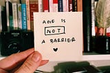 age is not a barrier