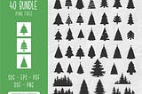 Pine Tree svg, Christmas Tree svg bundle, Christmas svg, Christmas tree svg, Forest svg bundle, Pine Tree print, Tree svg bundle for Cricut