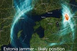 New Technology - Quantum Inertial Navigation, an alternative to GPS with the current jamming of GPS over the Baltic Sea — image — and Romania highlighting the dangers of reliance on the technology