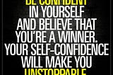 #JustStart Increasing Self-confidence