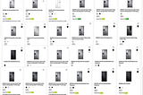 Image of multiple screenshots of Samsung’s American-Style fridges