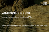 Long-term Alignment in Cryptonetworks & DAOs