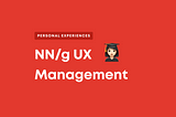 NN/g UX management courses
