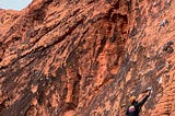 climbing trip in red rocks