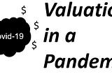 Making Sense of Valuations in the Pandemic