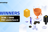 ZeroSwap Leaderboard Winners $C98 / $BNB