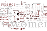 Walking the talk for women in science