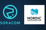 Soracom and Nordic Semiconductor Logos