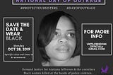 PRESS RELEASE: UNTIL FREEDOM ANNOUNCES DAY OF OUTRAGE IN HONOR OF ATATIANA JEFFERSON