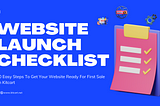KitCart Website Launch Checklist