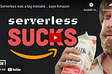 “Serverless é um erro, disse a Amazon”