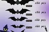 Transform Your Halloween Decor with 140PCS 3D Bat Stickers