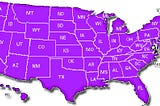 50 PURPLE STATES