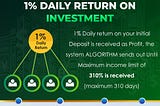 Our investment amount starts from 50 USTD till 5000 USTD.