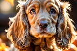 A beautiful cocker spaniel.