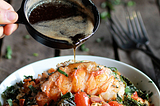 Brown Butter Lobster, Bacon Crispy Kale and Fontina Pasta