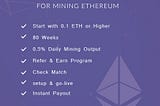 Buy Cloud Hash Powers for Ethereum Mining