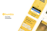 Heursitic evaluation of bumble banner