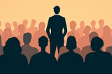 One person stands out in the crowd