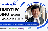 Timothy Ding joins the team as Head of Partnerships for Asia Pacific