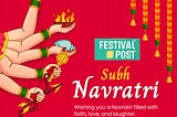 Navratri Poster Maker 2023 — Happy Navratri Video Maker for Festival Wishes