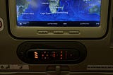 The flight path I took from Africa to Europe