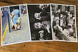 Three postcards from Helen Levitt’s photography exhibition.