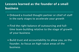 Start-up businesses (Part 3): Lessons Learned at vChief