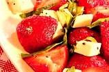 Salad — Strawberry Salad — Strawberry Caprese Salad
