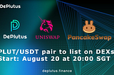 DePlutus Protocol ($PLUT) to be Listed on Uniswap and PancakeSwap