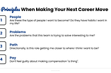 Four Principles When Making Your Next Career Move