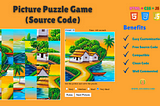 Picture Puzzle Game Using HTML, CSS, and JavaScript (Free Source Code)