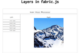 Layer in fabric.js