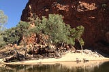 Kata Tjuta and Uluru are a cluster of giant sandstone rocks in the middle of the Australian outback.