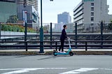 What it means to be the first in Japan to “demonstrate” e-scooters on public roads