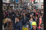 Street in Stockholm the day after the attack. This is how you beat terrorism.