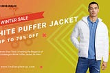 White Puffer Jacket for Men