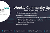 Community Update for the week of Feb 19th, 2022