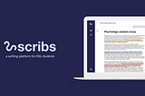 Scribs: a writing platform for ESL students