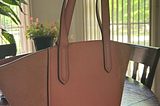 large PINK TOTE PURSE stolen