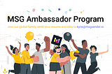 MSG Sender Ambassador Program is Coming