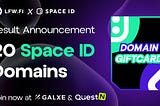 Announcing the Winners of the 20 Space ID Giveaway Campaign!