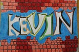 Graffiti made inside designed bricks