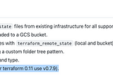 Import existing Infra from GCP via terraformer